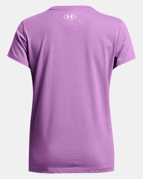 Camiseta de manga corta UA Box Wordmark Originators para mujer, Purple, pdpMainDesktop image number 3